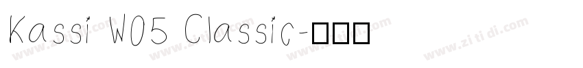Kassi W05 Classic字体转换